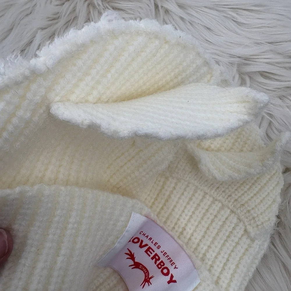 Loverboy Beanie Knit Hat With Ears